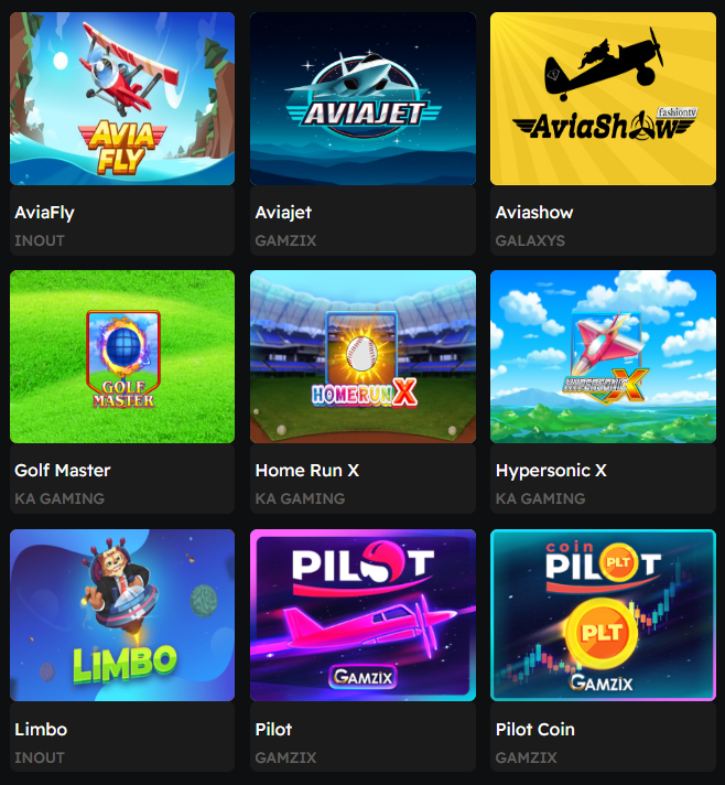 Betzino — catalogue de jeux (slots, live, tables)